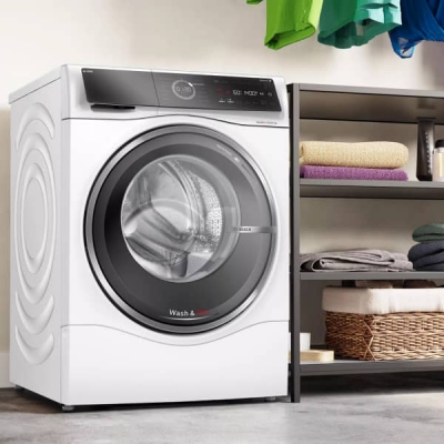 Lave-linge s&eacute;chant 10.5/6kg Bosch S&eacute;rie 8 AutoDose - WNC254A0ES