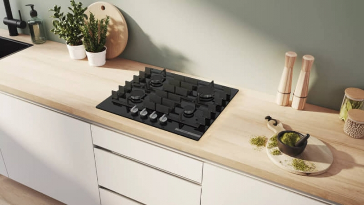 Plaque de cuisson 60 cm Bosch S&eacute;rie 6 Gaz Verre - PPP6A6I40