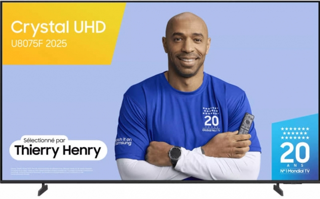 TELEVISEUR SAMSUNG 84'' UHD CRYSTAL TU85U8075HU - TU85U8075HU
