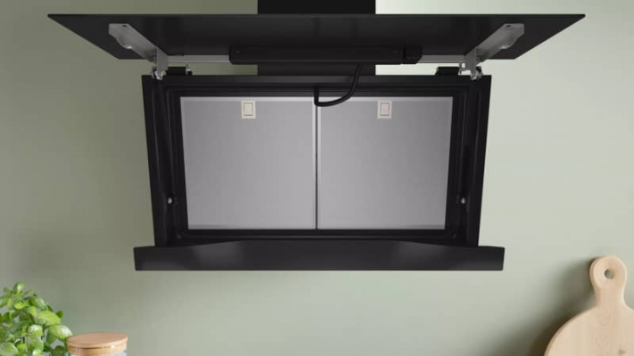 HOTTE BOSCH DECORATIVE NOIR INCLINE 90CM WIFI SERIE 8 DWK91LT60 - DWK91LT60