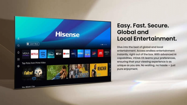T&eacute;l&eacute;viseur Hisense Smart TV 55 UHD 4K QLED 144z - 55Q7Q