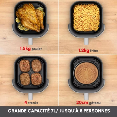 friteuse Air Fryer MOULINEX Easy Fry Infrared 7 L - EZ831GF0