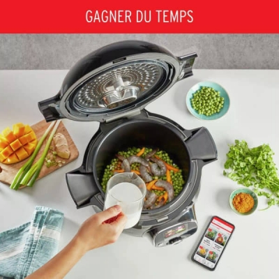 Multicuiseur Moulinex Cookeo+ 6 L WiFi 1600W Noir - CE867810
