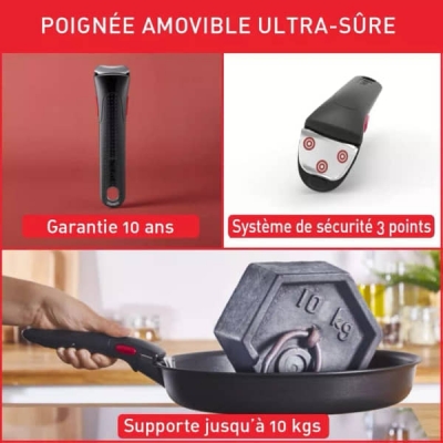 Batterie de cuisine TEFAL Ingenio Easy On 10 pi&egrave;ce - L1599902