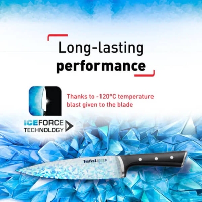 Couteau Chef TEFAL Ingenio Ice Force 15 cm - K2320324