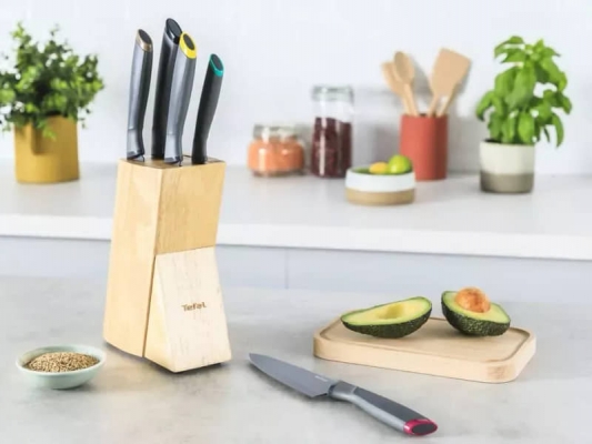Set de couteaux TEFAL Fresh Kitchen 5 pi&egrave;ces - K122S504