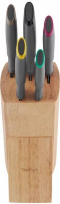 Set de couteaux TEFAL Fresh Kitchen 5 pi&egrave;ces - K122S504