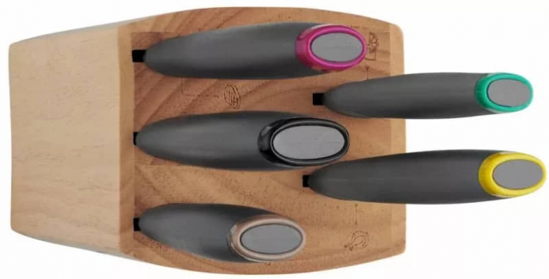 Set de couteaux TEFAL Fresh Kitchen 5 pi&egrave;ces - K122S504