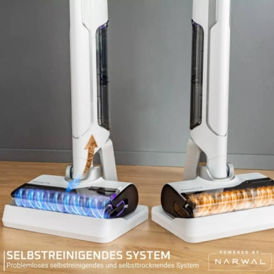 Aspirateur Laveur Balai Rowenta X-Clean 10 Blanc - GZ7540WO
