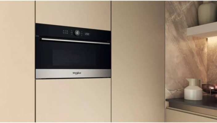 Micro-ondes Enc Whirlpool 31L 6 Sense Grill 1000W - WMD54MX
