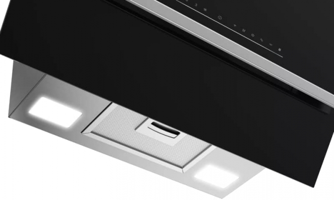 Hotte Whirlpool 60cm Décorative Inclinée WiFi Noir - WOA6044FBG