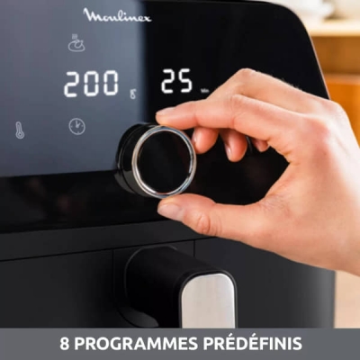 Air Fryer Moulinex Easy Fry Mega 7,5 L 8 Prog Noir - EZ8558F0