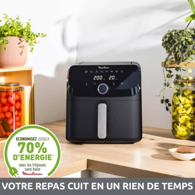 Air Fryer Moulinex Easy Fry Mega 7,5 L 8 Prog Noir - EZ8558F0