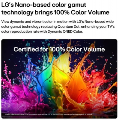 t&eacute;l&eacute;viseur LG 75 QNED Mini LED 4K Smart TV 2026 - 75QNED70B6T