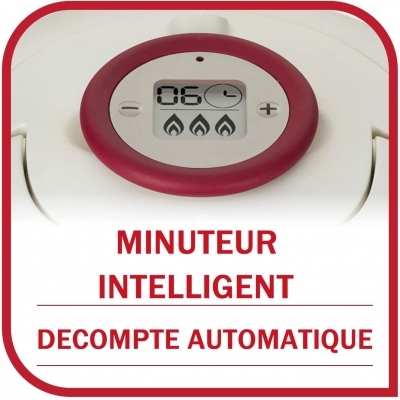 Cocotte Minute SEB Clipso 6L + Précision Induction Inox/Rouge - P4410706 - P4410706/07