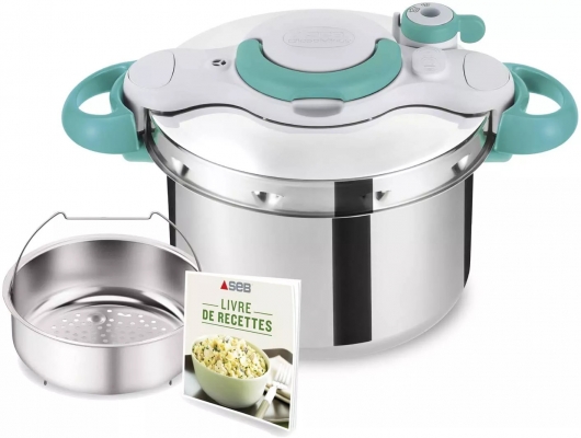Cocotte-Minute Seb Clipsominut Easy 6L Induction Inox BLEU  - P4620716/07