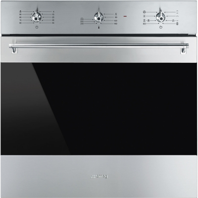 FOUR  SMEG ENC CLASSICA 60CM ELECTRIQUE/70LT/8FCT/AIRPULS/HYDROLYSE/EMAIL EVER CLEAN INOX/ - SF6388X